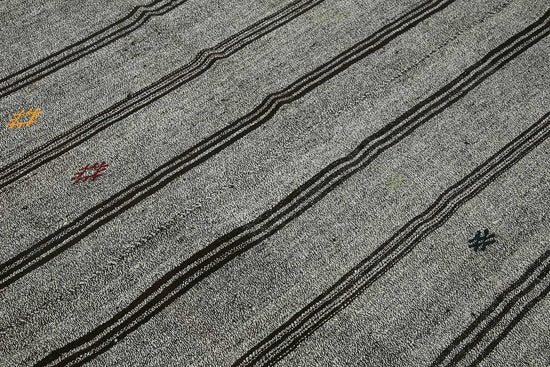 7x8 Authentic Turkish Goat Hair Kilim - 47210