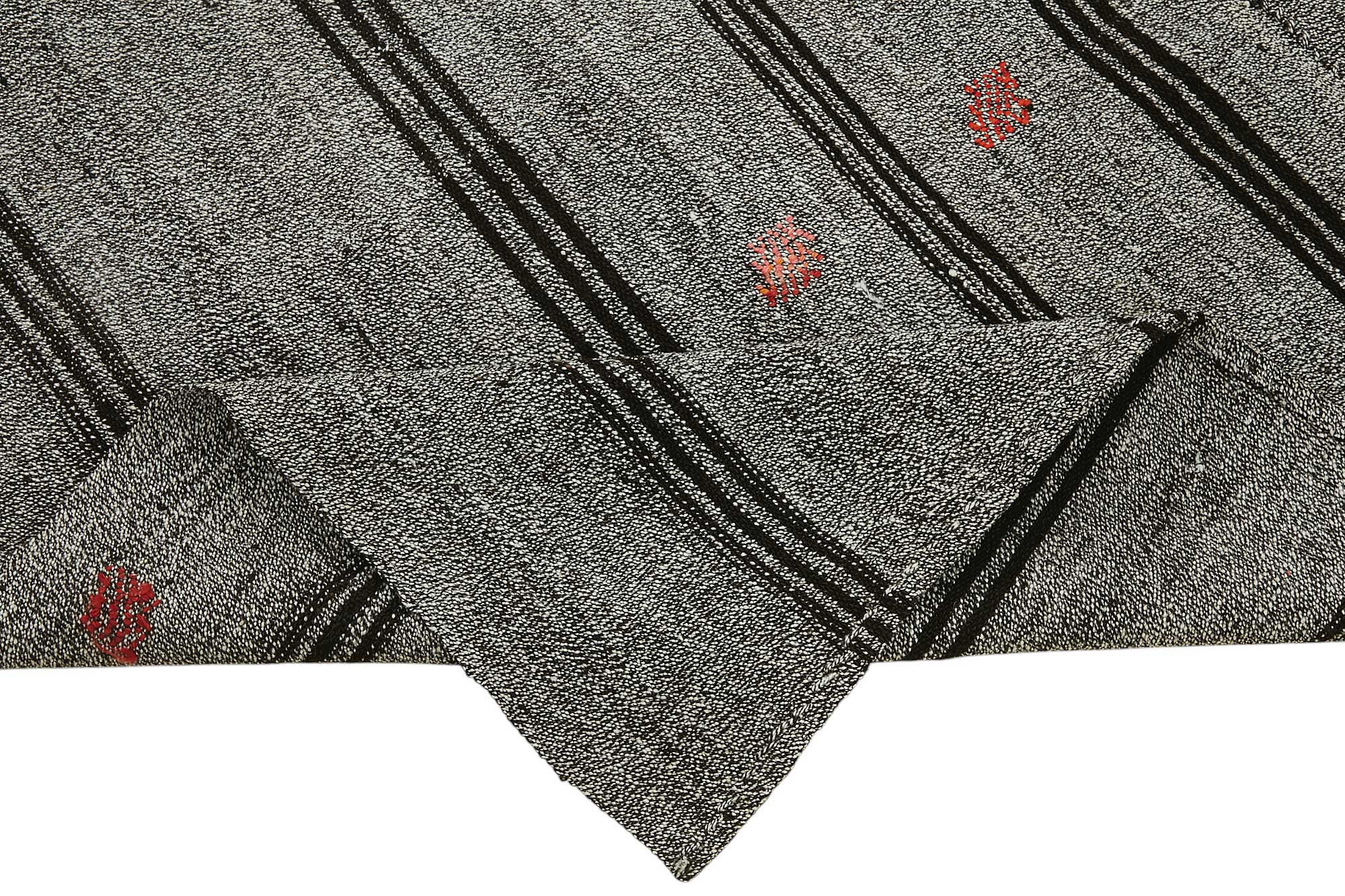 7x8 Authentic Turkish Goat Hair Kilim - 47210