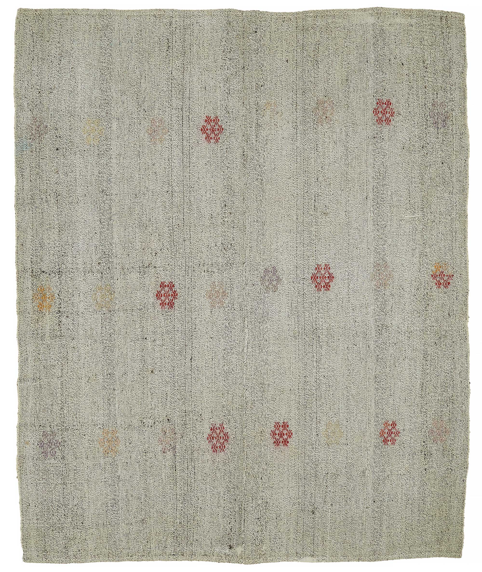 7x9 Authentic Turkish Goat Hair Kilim - 47211