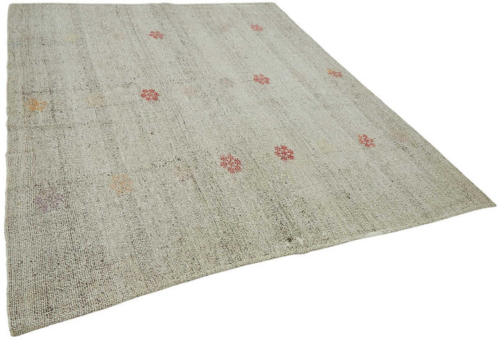 7x9 Authentic Turkish Goat Hair Kilim - 47211