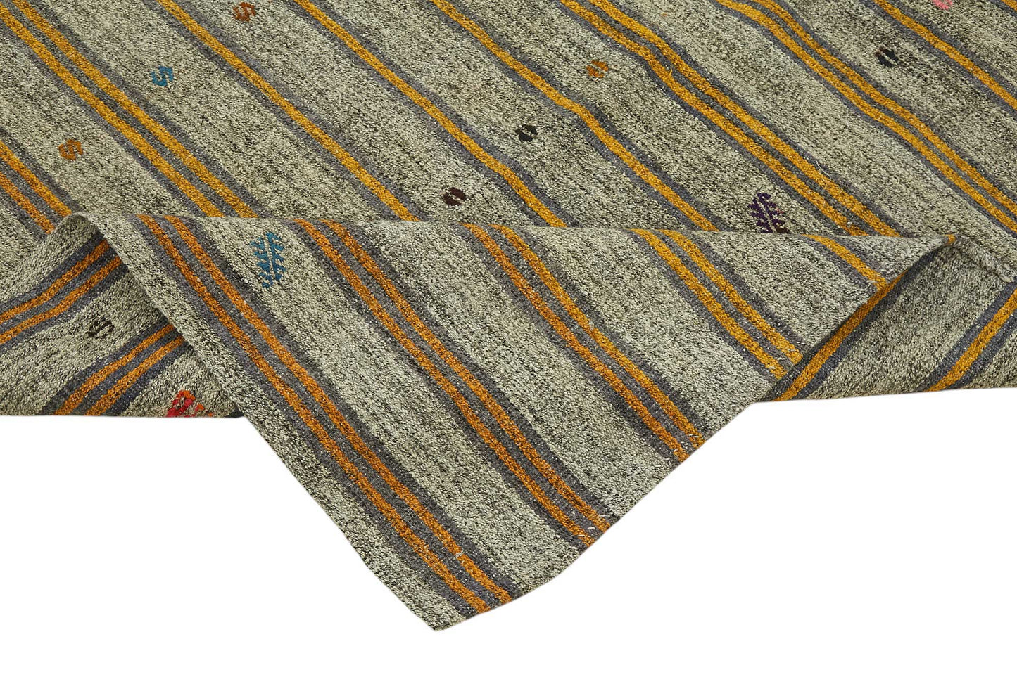 7x10 Authentic Turkish Goat Hair Kilim - 47213