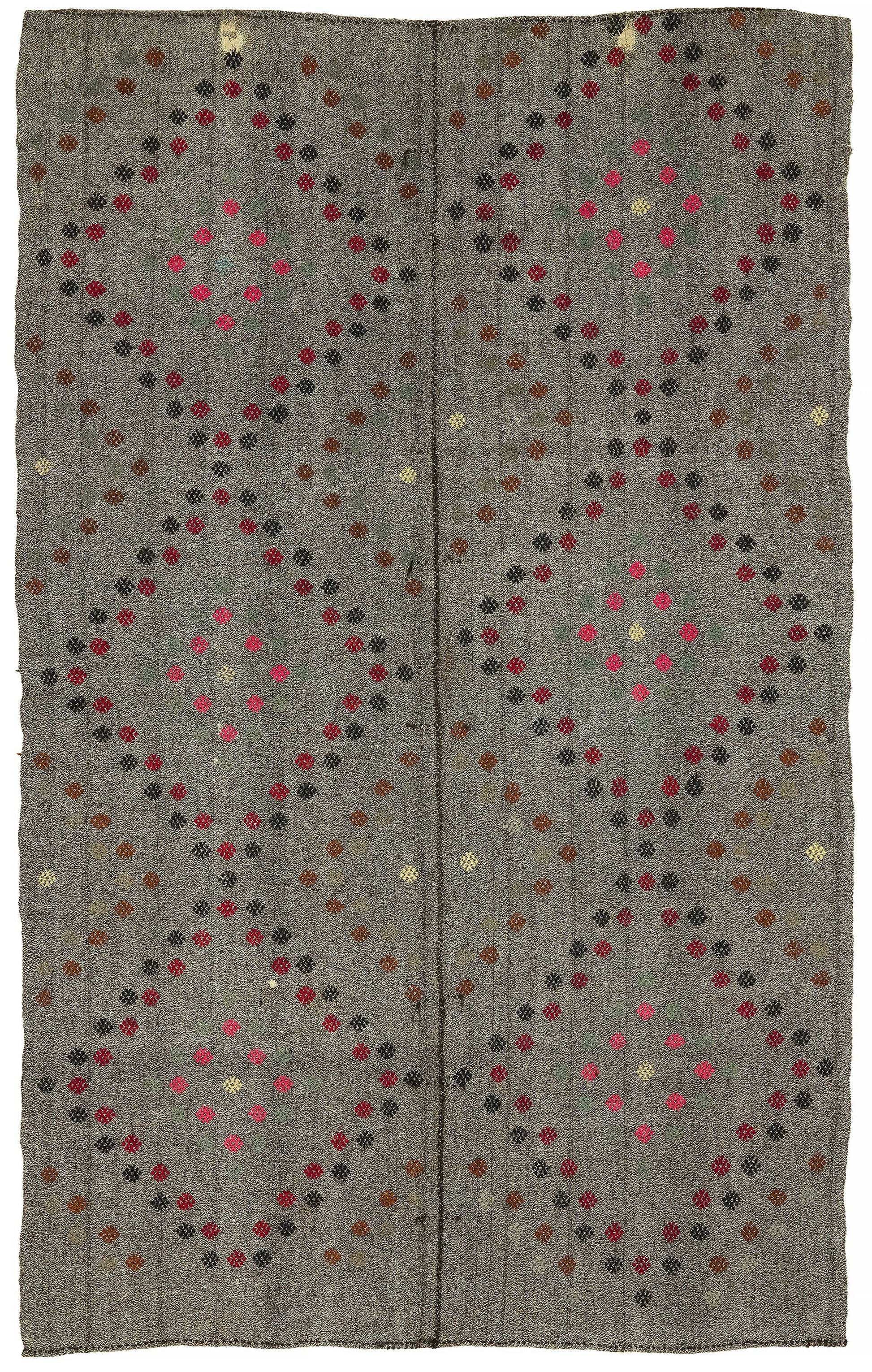 7x10 Authentic Turkish Goat Hair Kilim - 47218