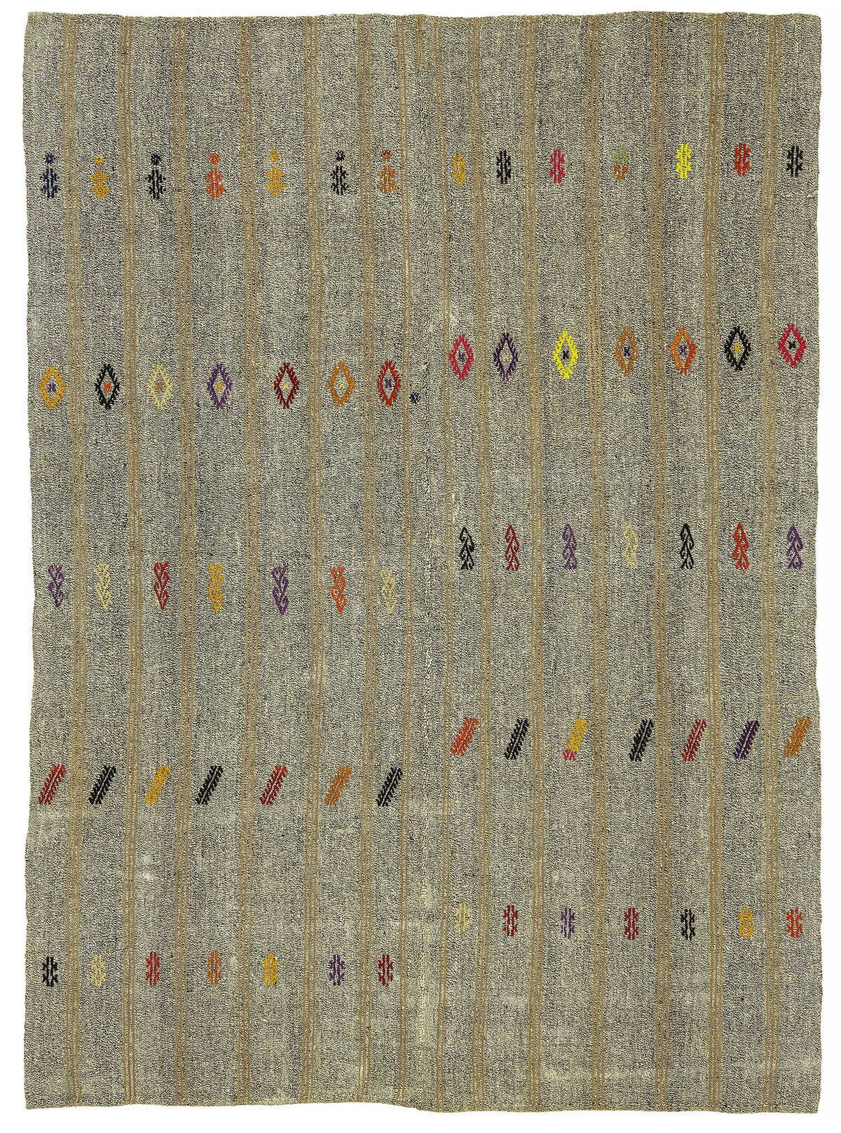 6x8 Authentic Turkish Goat Hair Kilim - 47219