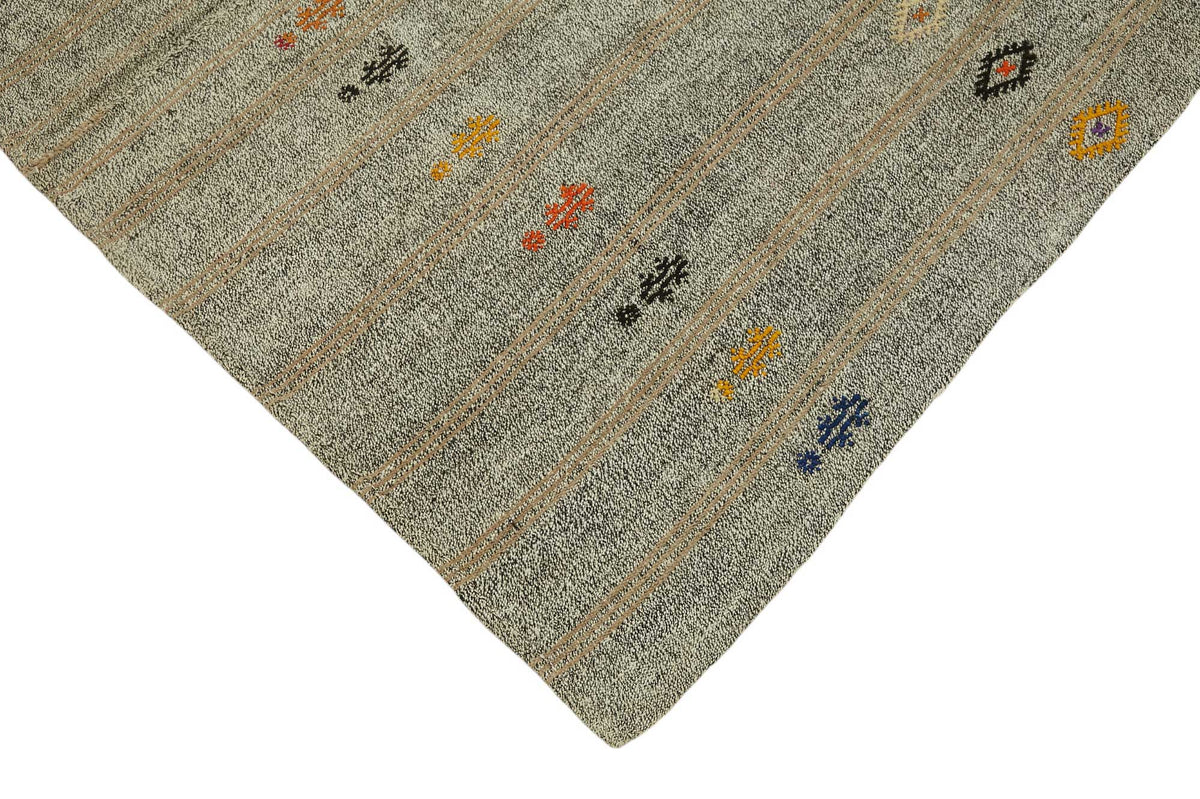 6x8 Authentic Turkish Goat Hair Kilim - 47219