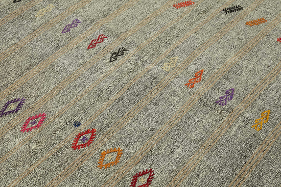 6x8 Authentic Turkish Goat Hair Kilim - 47219