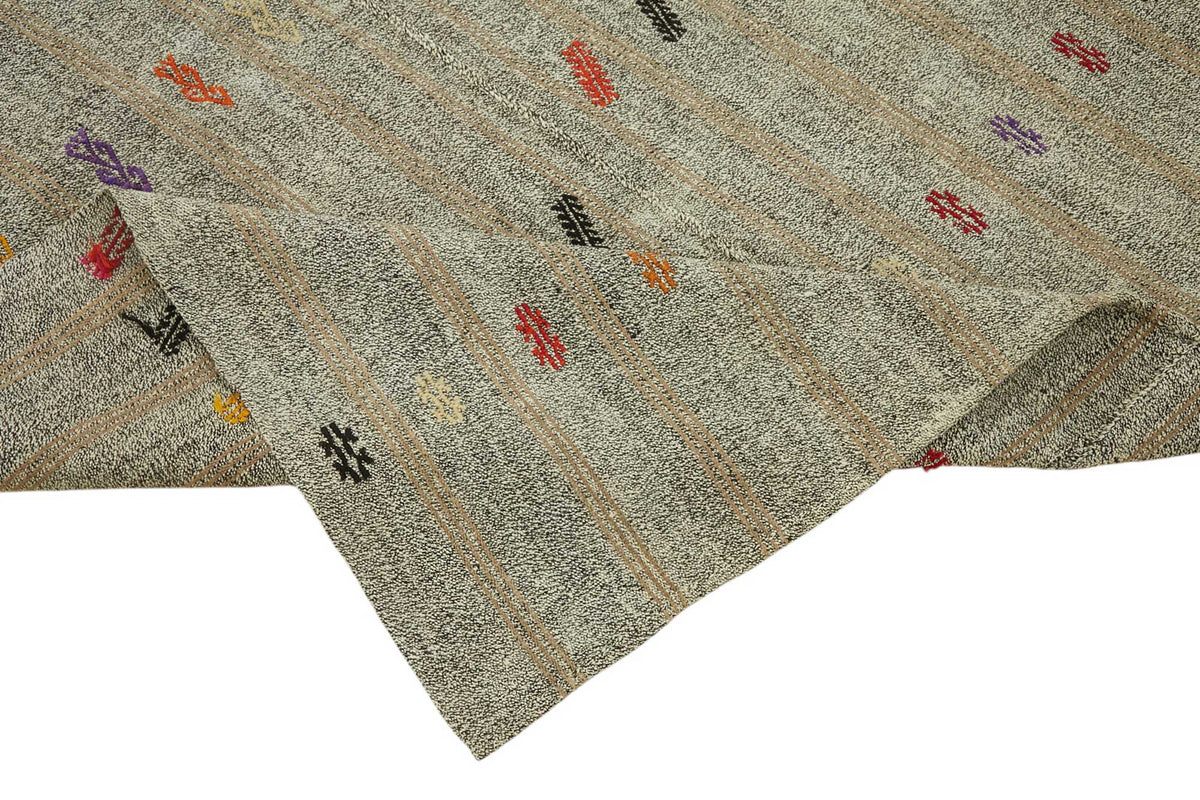 6x8 Authentic Turkish Goat Hair Kilim - 47219