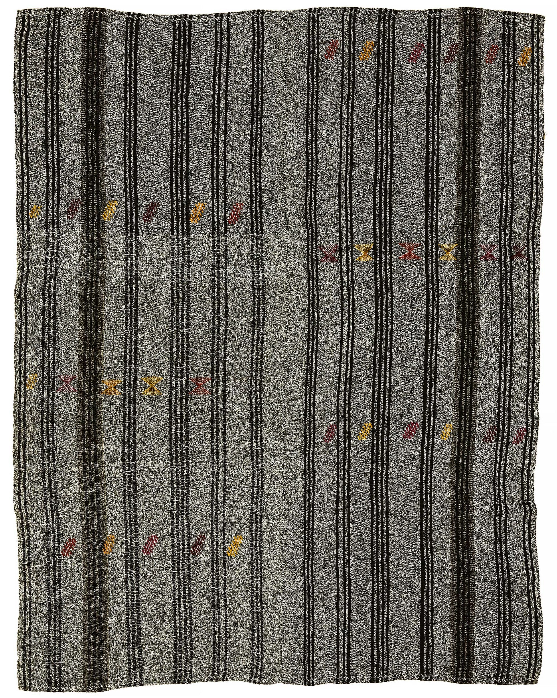 7x8 Authentic Turkish Goat Hair Kilim - 47224