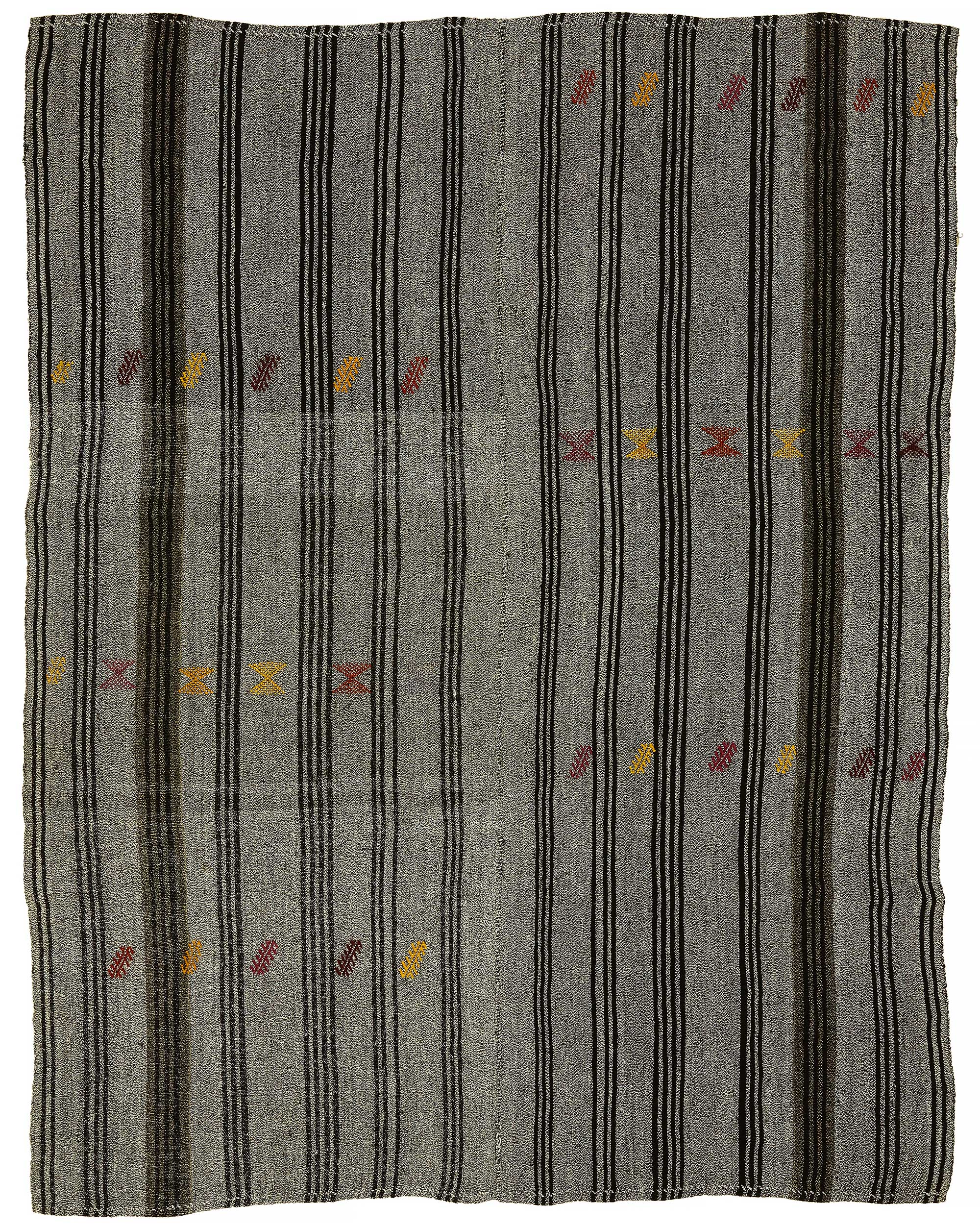 7x8 Authentic Turkish Goat Hair Kilim - 47224