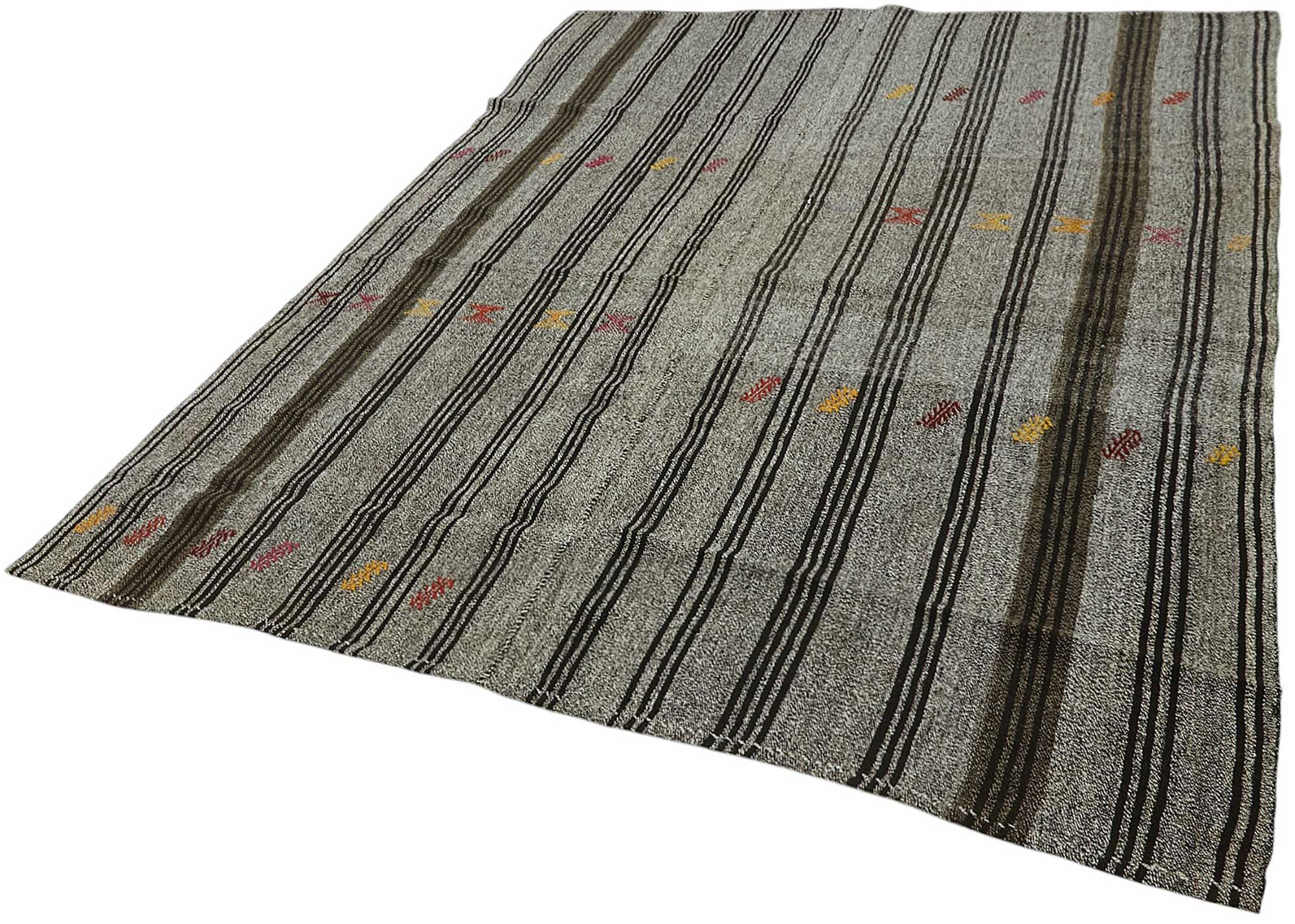 7x8 Authentic Turkish Goat Hair Kilim - 47224