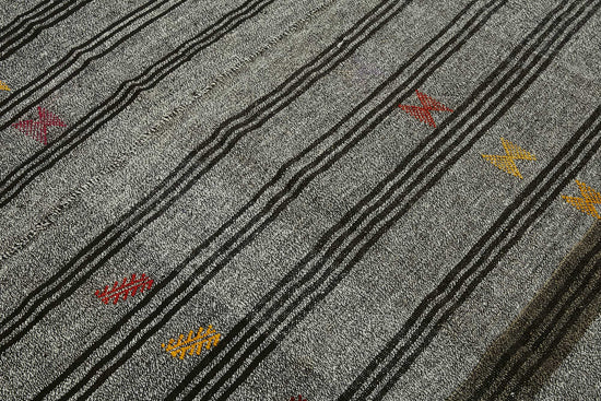 7x8 Authentic Turkish Goat Hair Kilim - 47224