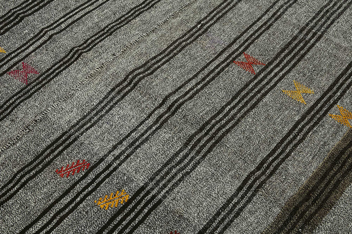 7x8 Authentic Turkish Goat Hair Kilim - 47224