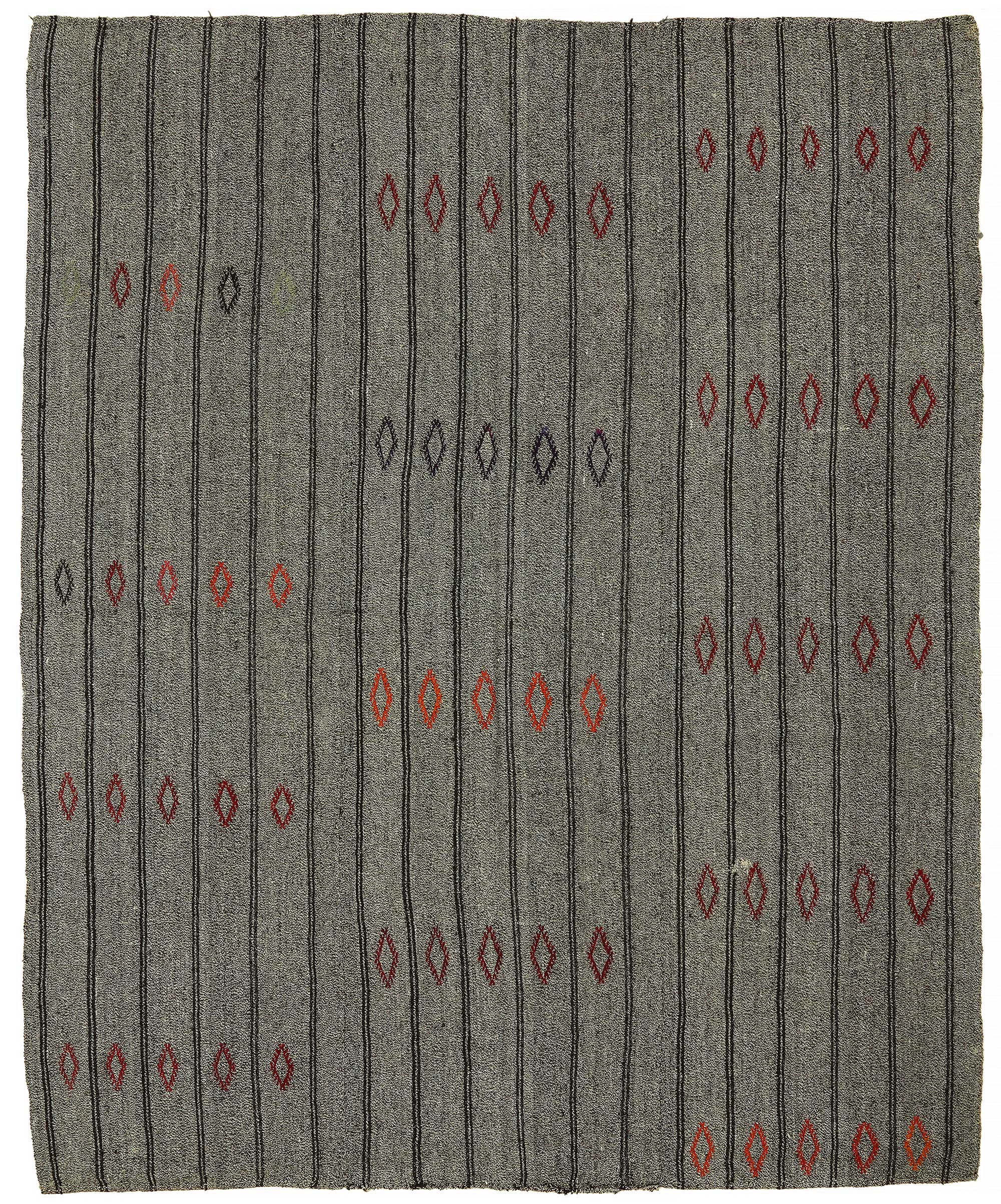 7x9 Authentic Turkish Goat Hair Kilim - 47225