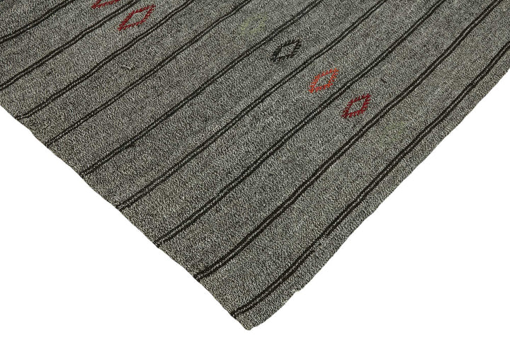 7x9 Authentic Turkish Goat Hair Kilim - 47225