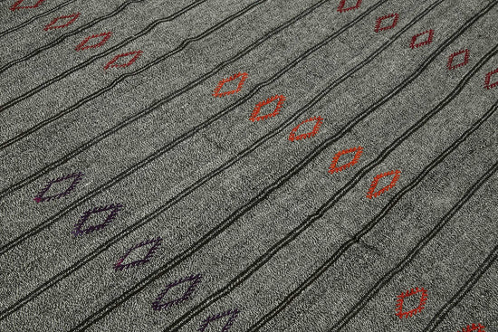 7x9 Authentic Turkish Goat Hair Kilim - 47225