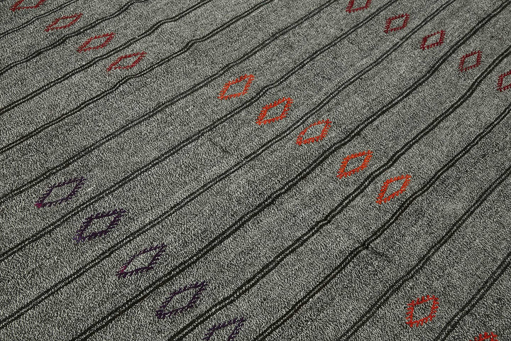 7x9 Authentic Turkish Goat Hair Kilim - 47225