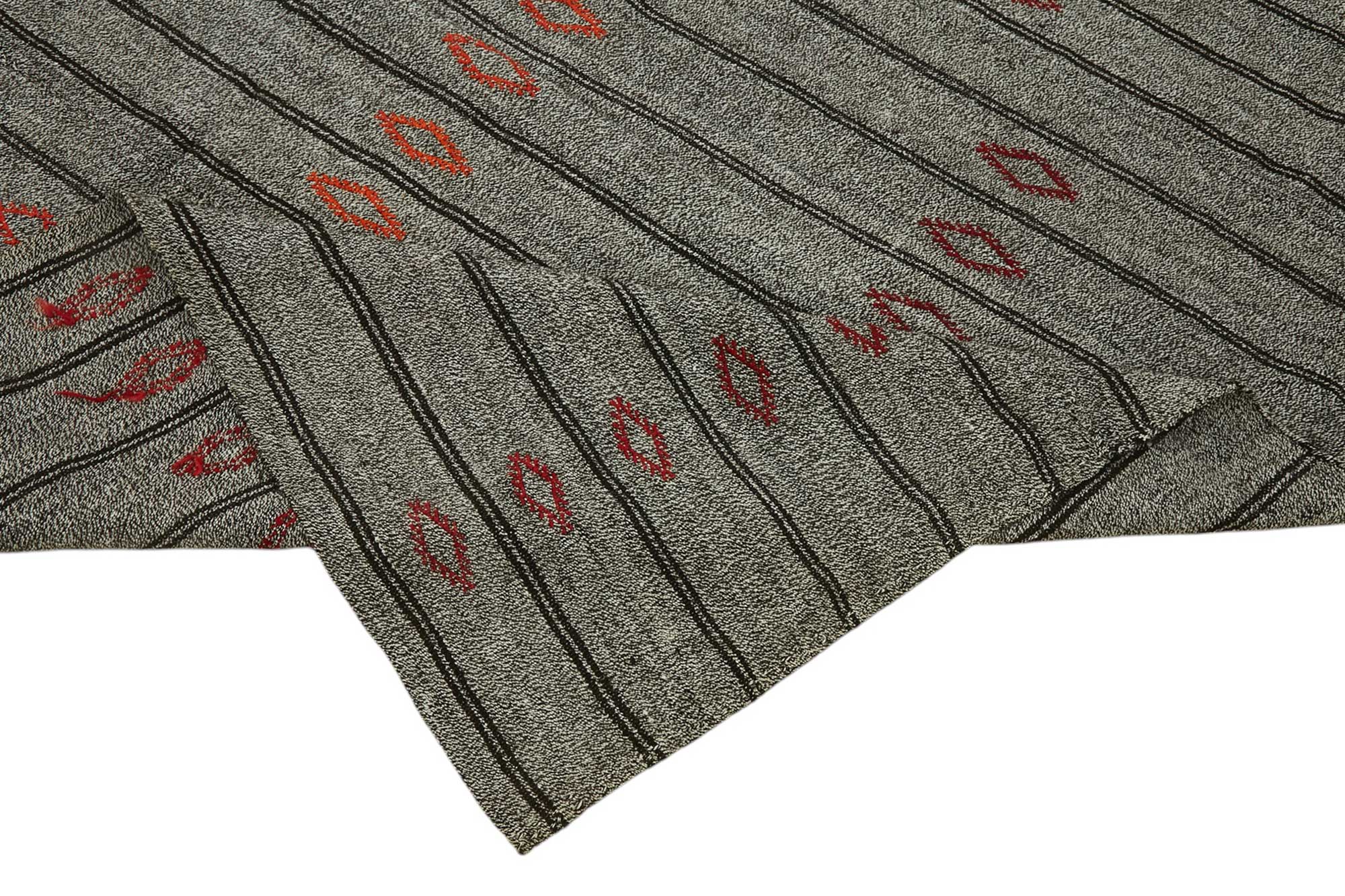 7x9 Authentic Turkish Goat Hair Kilim - 47225