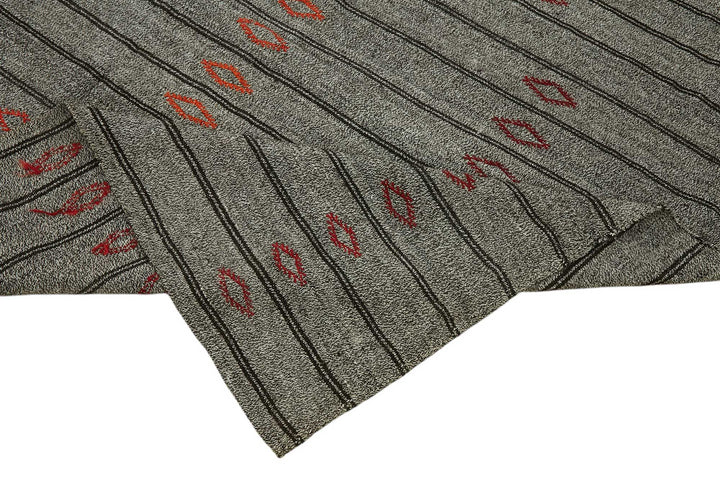 7x9 Authentic Turkish Goat Hair Kilim - 47225