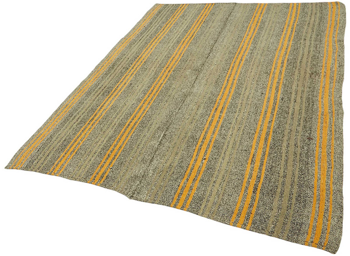6x7 Authentic Turkish Goat Hair Kilim - 47230