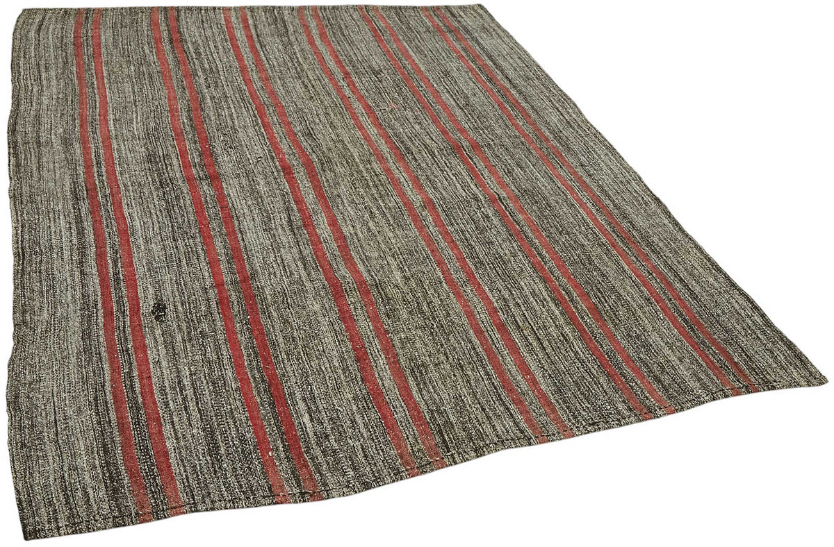 5x7 Authentic Turkish Goat Hair Kilim - 47232