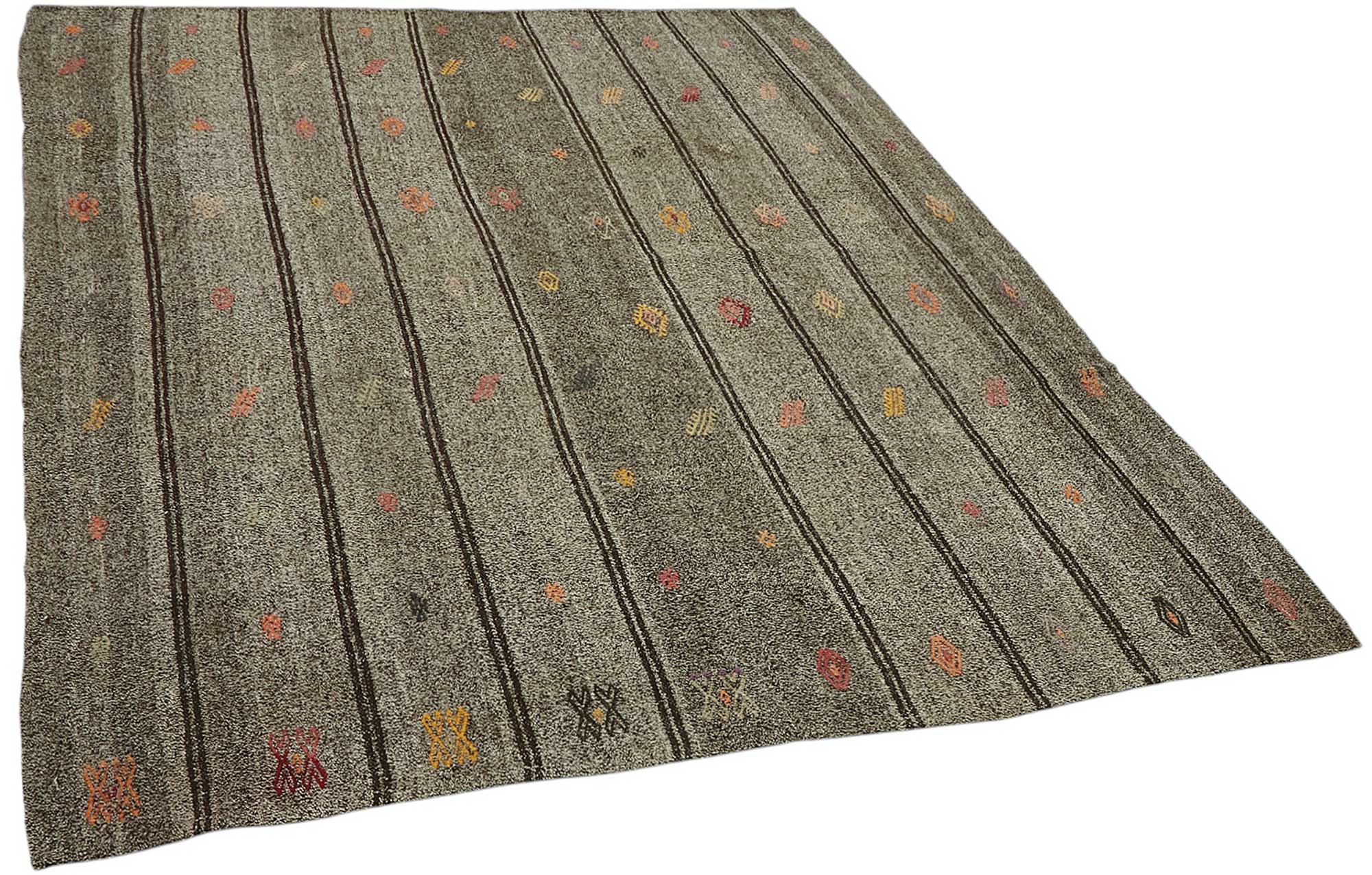 6x7 Authentic Turkish Goat Hair Kilim - 47234