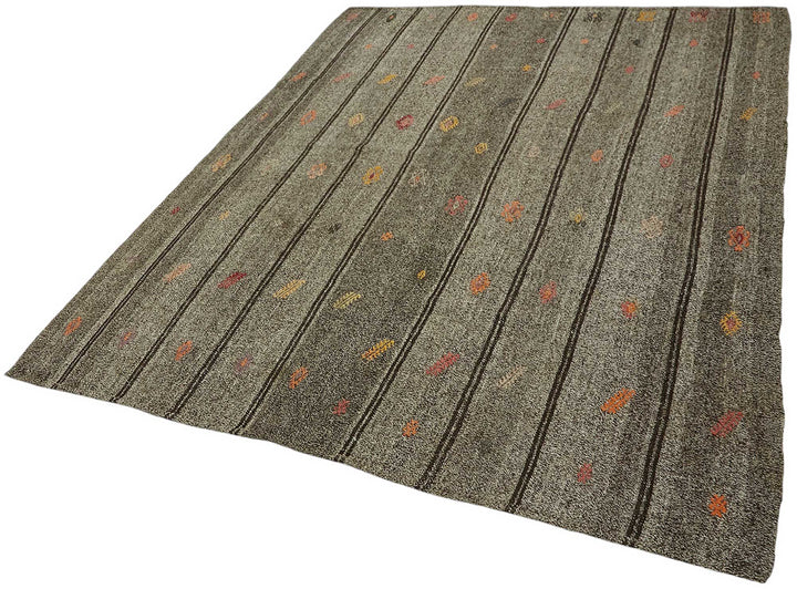 6x7 Authentic Turkish Goat Hair Kilim - 47234