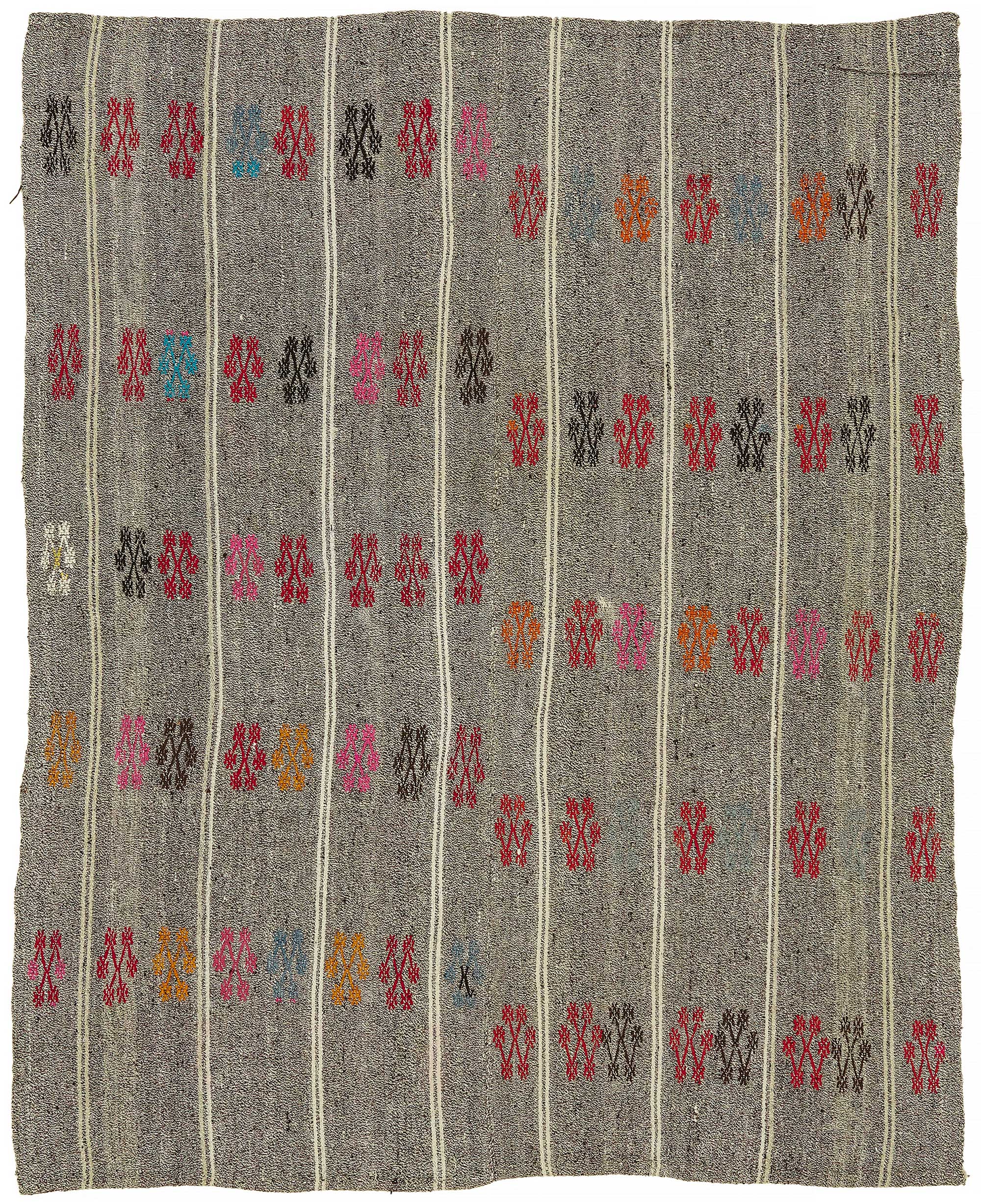 6x7 Authentic Turkish Goat Hair Kilim - 47235