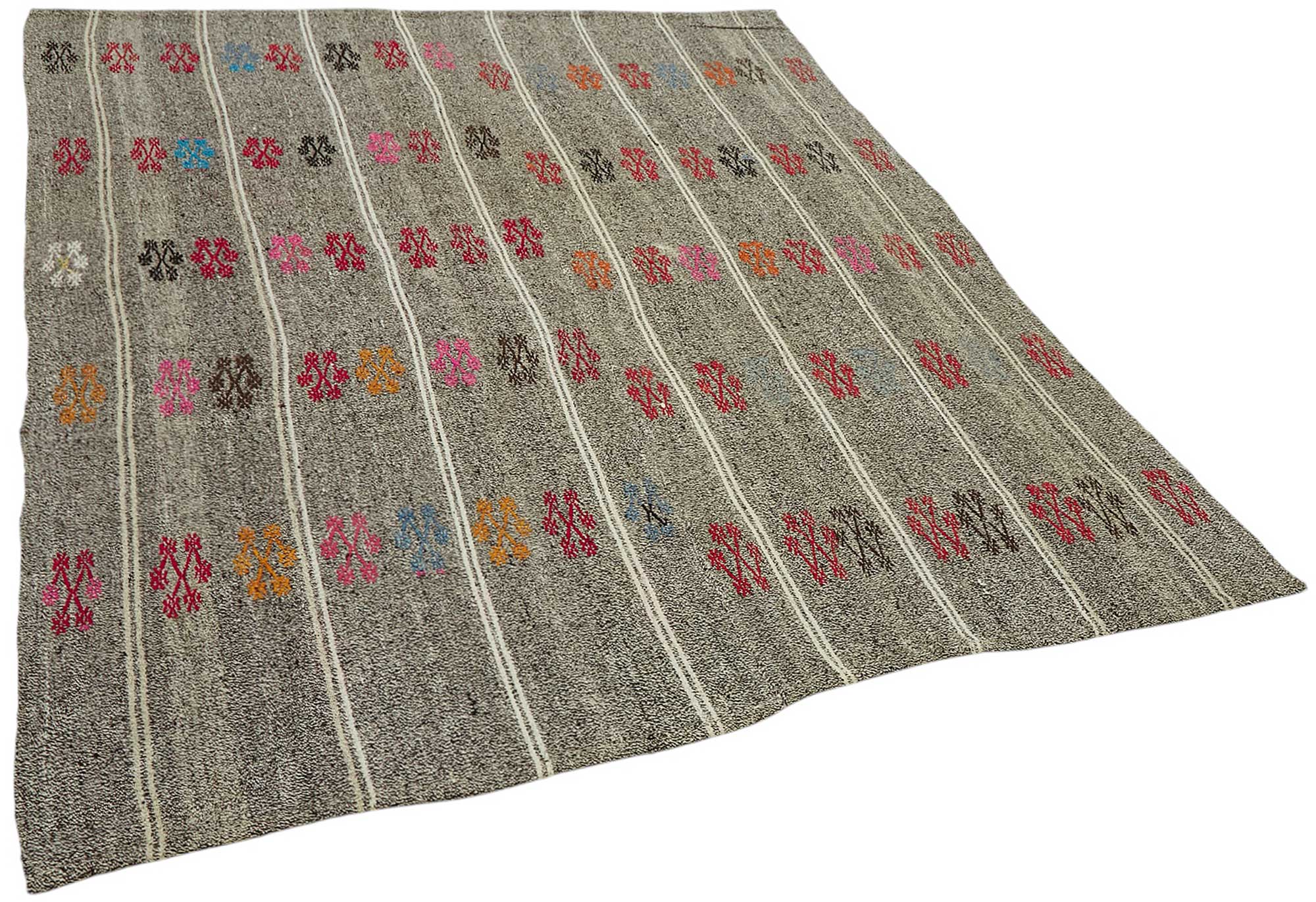 6x7 Authentic Turkish Goat Hair Kilim - 47235