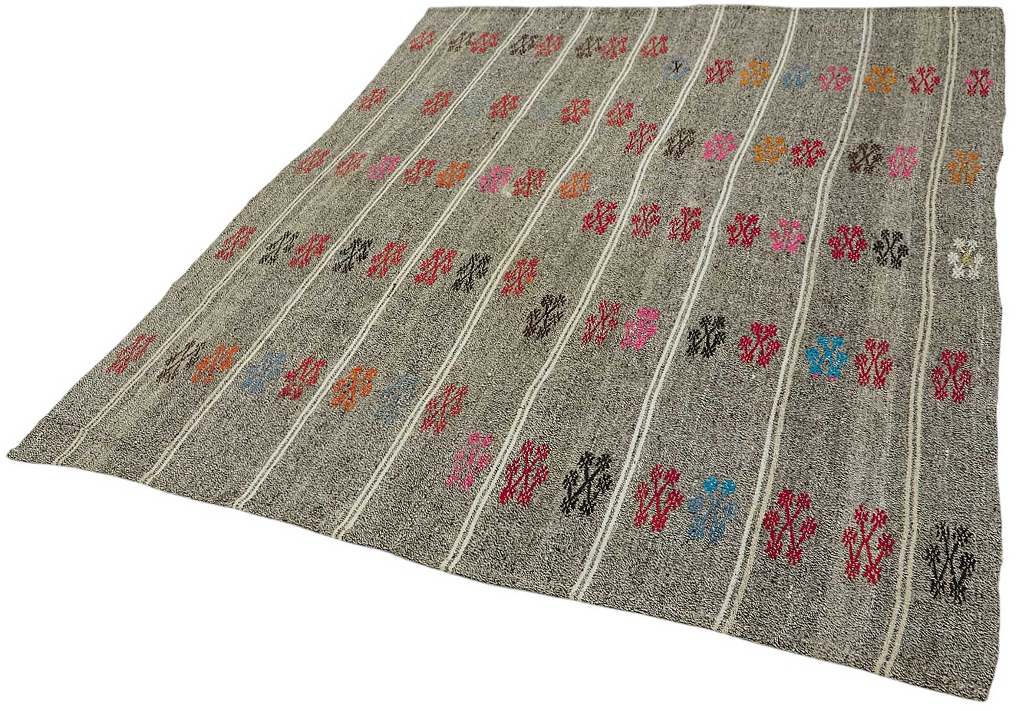 6x7 Authentic Turkish Goat Hair Kilim - 47235