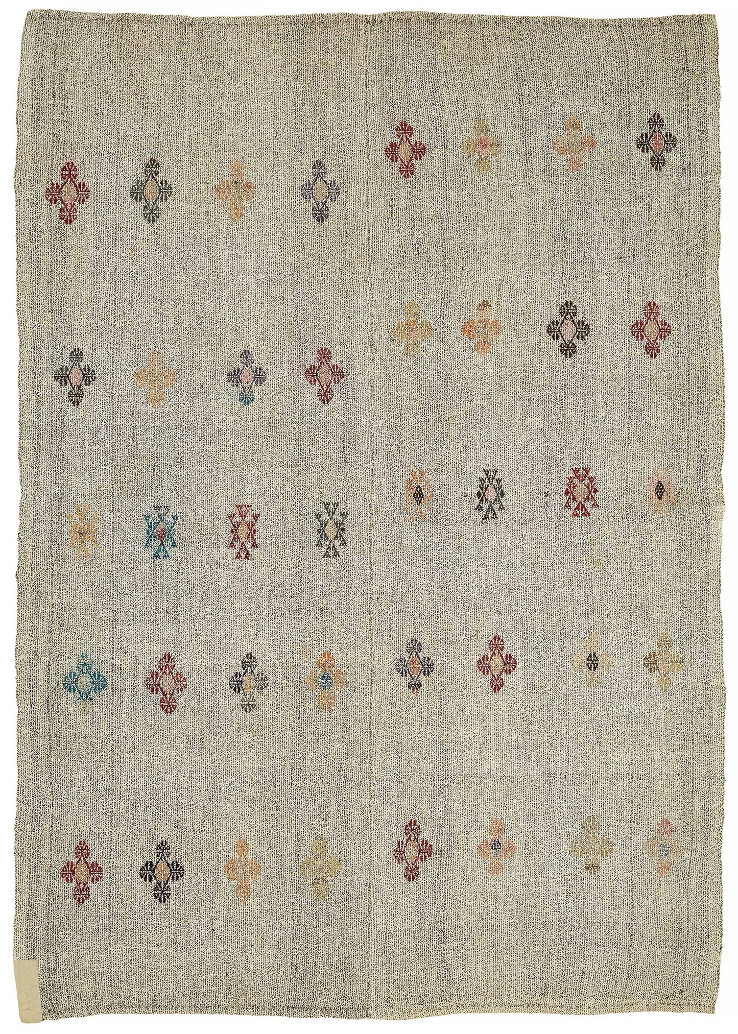 7x9 Authentic Turkish Goat Hair Kilim - 47236