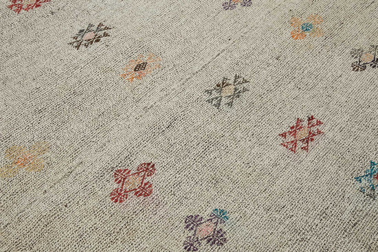 7x9 Authentic Turkish Goat Hair Kilim - 47236