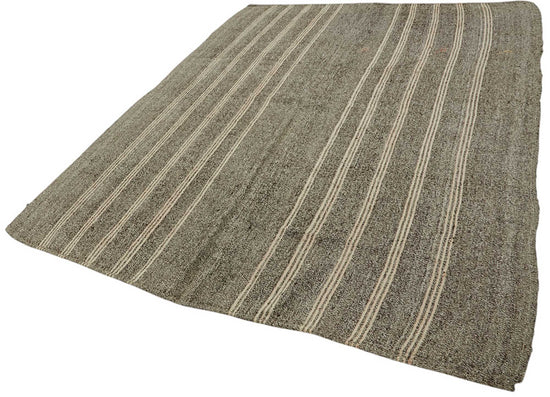 7x9 Authentic Turkish Goat Hair Kilim - 47238