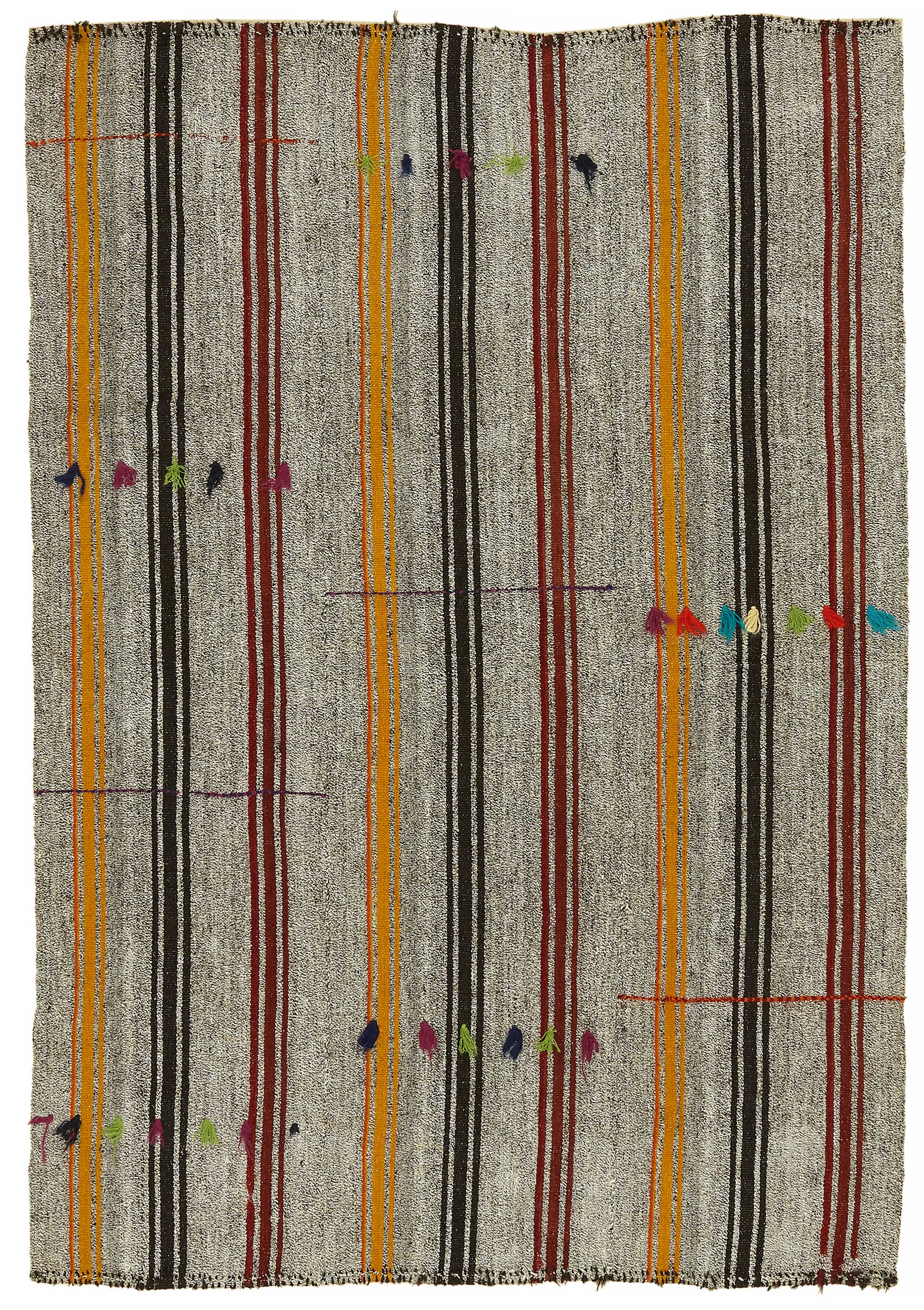 4x6 Authentic Turkish Goat Hair Kilim - 47239