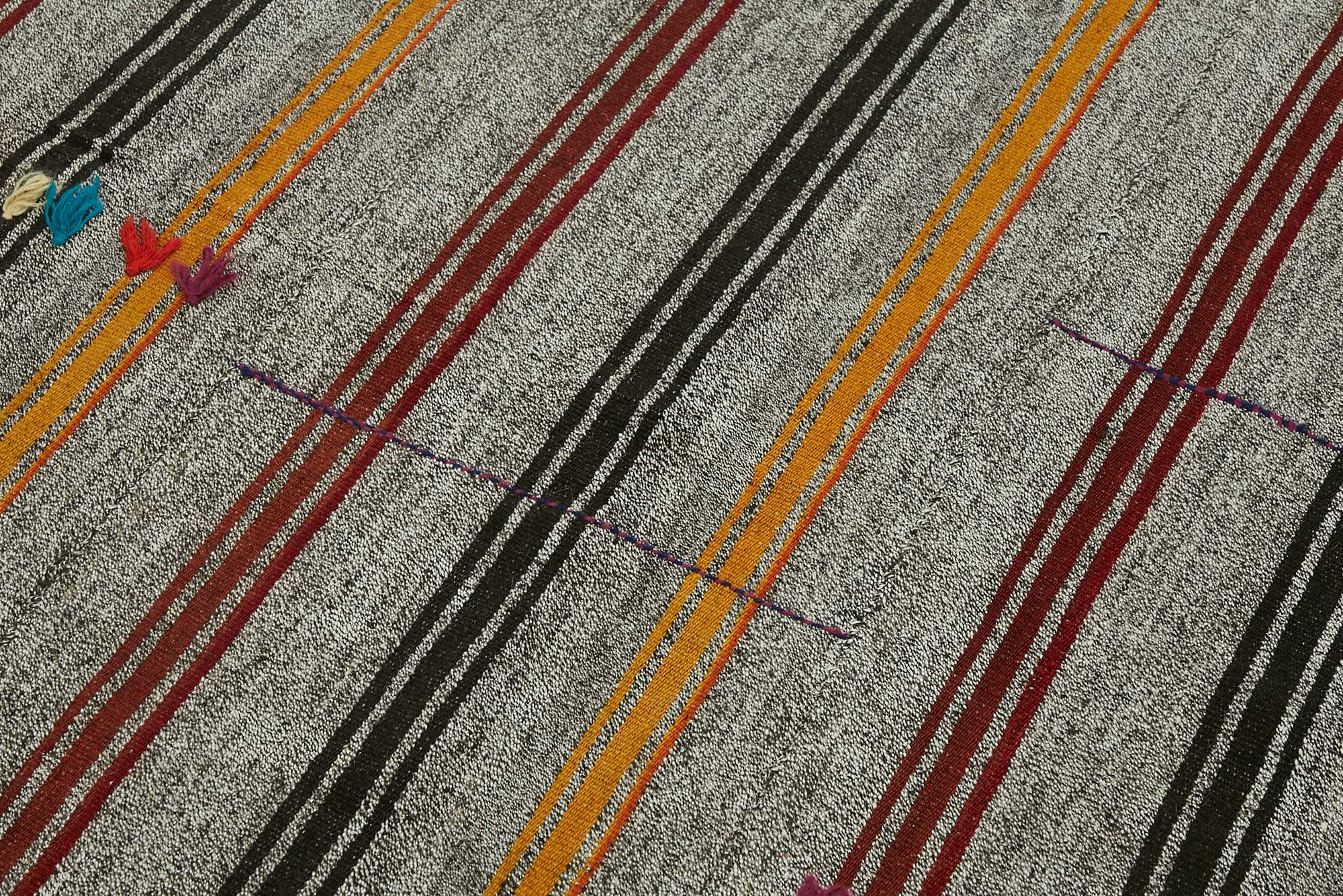 4x6 Authentic Turkish Goat Hair Kilim - 47239