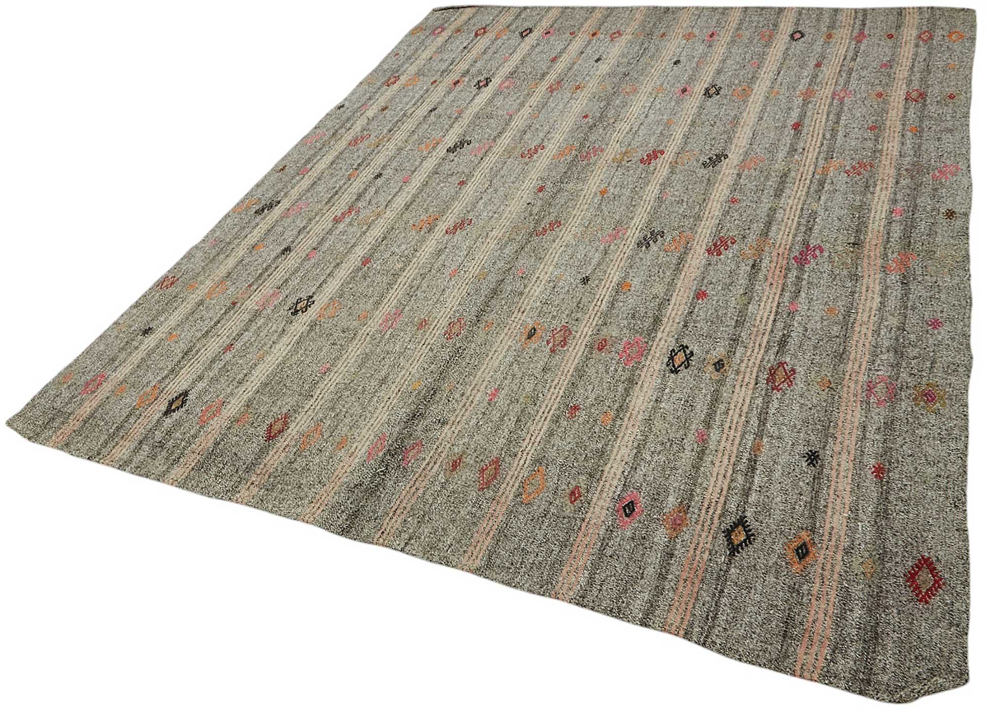 7x8 Authentic Turkish Goat Hair Kilim - 47240