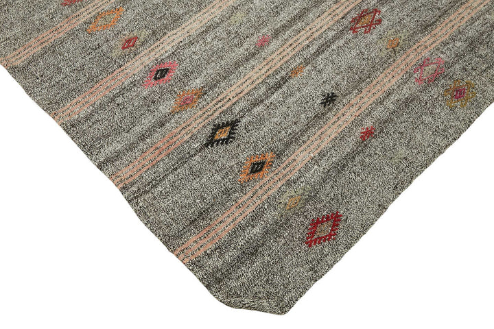 7x8 Authentic Turkish Goat Hair Kilim - 47240