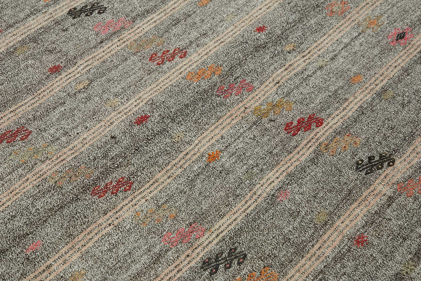 7x8 Authentic Turkish Goat Hair Kilim - 47240