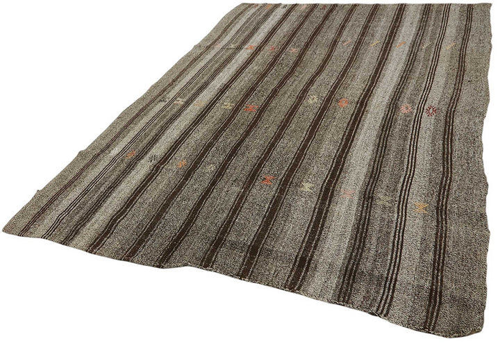 6x9 Authentic Turkish Goat Hair Kilim - 47241