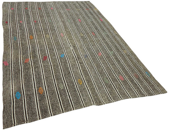 5x8 Authentic Turkish Goat Hair Kilim - 47242