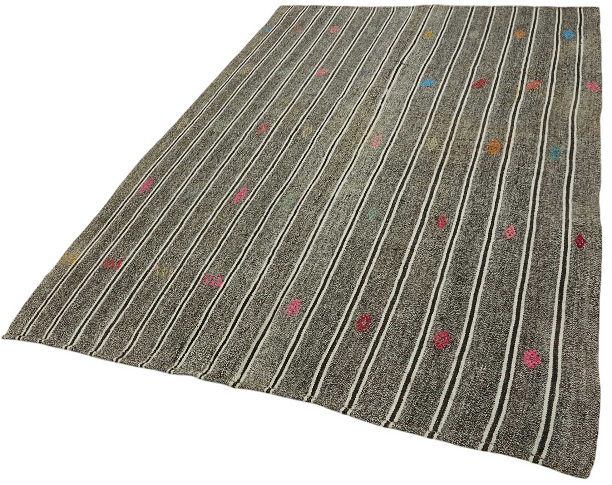 5x8 Authentic Turkish Goat Hair Kilim - 47242