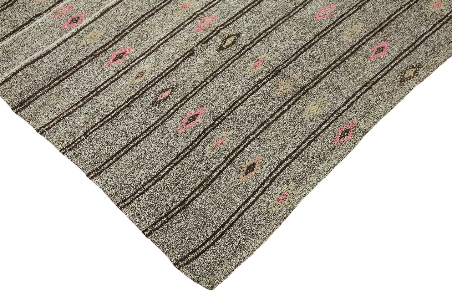 7x9 Authentic Turkish Goat Hair Kilim - 47245