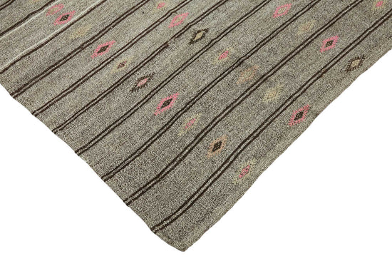 7x9 Authentic Turkish Goat Hair Kilim - 47245