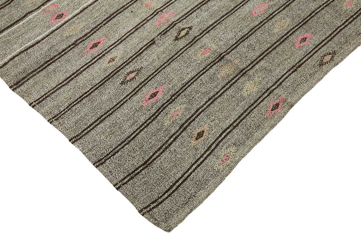 7x9 Authentic Turkish Goat Hair Kilim - 47245