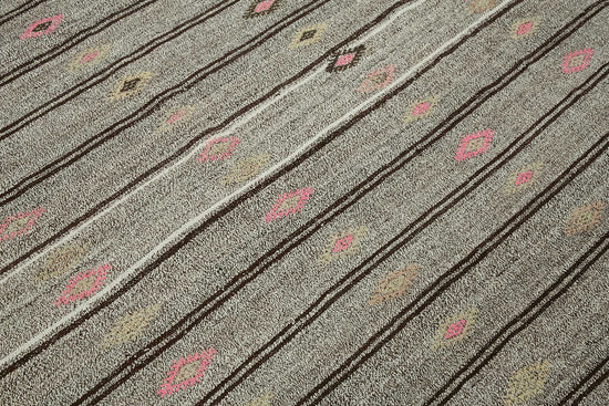 7x9 Authentic Turkish Goat Hair Kilim - 47245