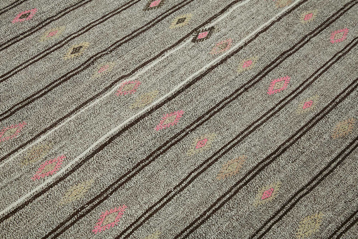 7x9 Authentic Turkish Goat Hair Kilim - 47245