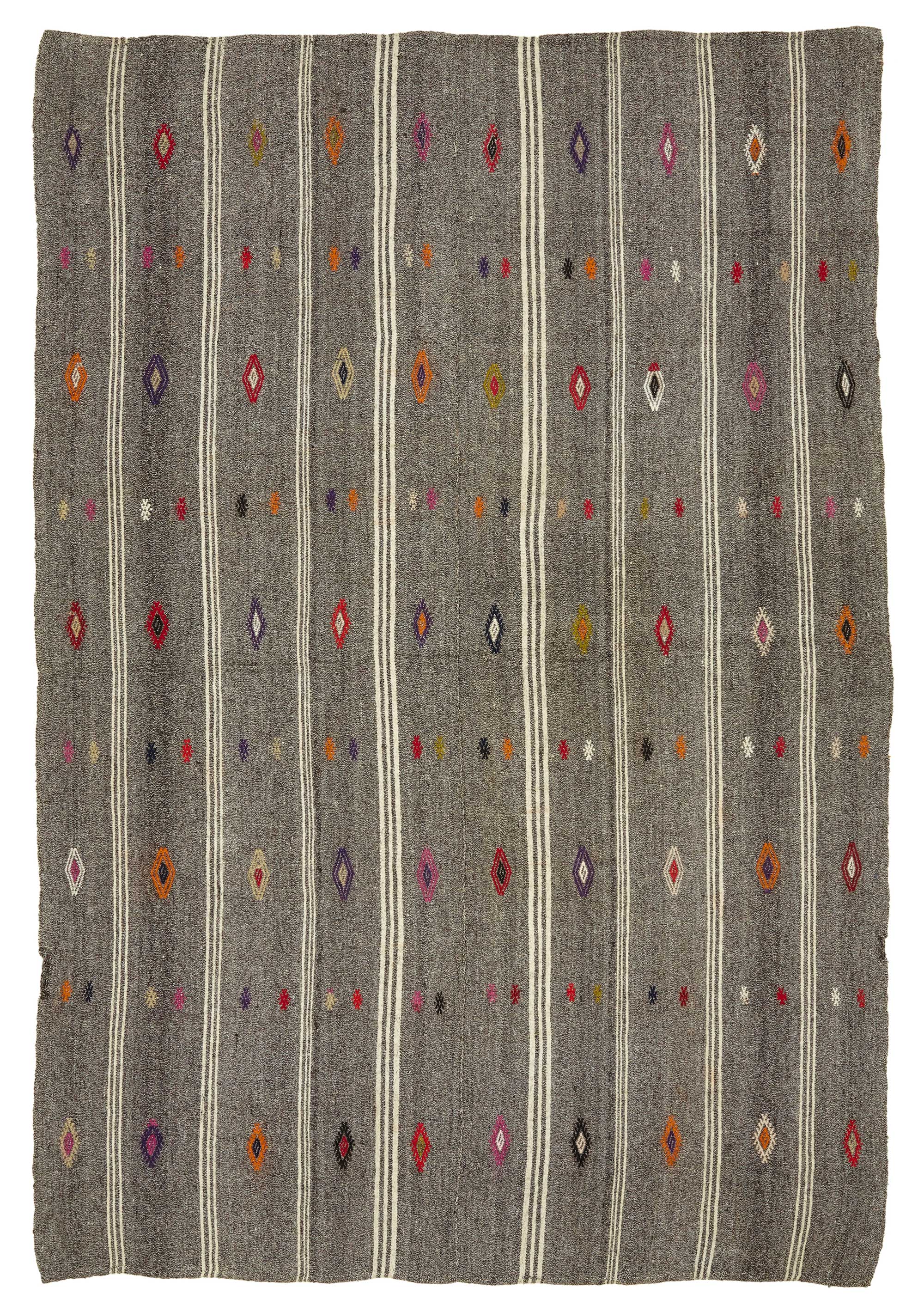 7x10 Authentic Turkish Goat Hair Kilim - 47246