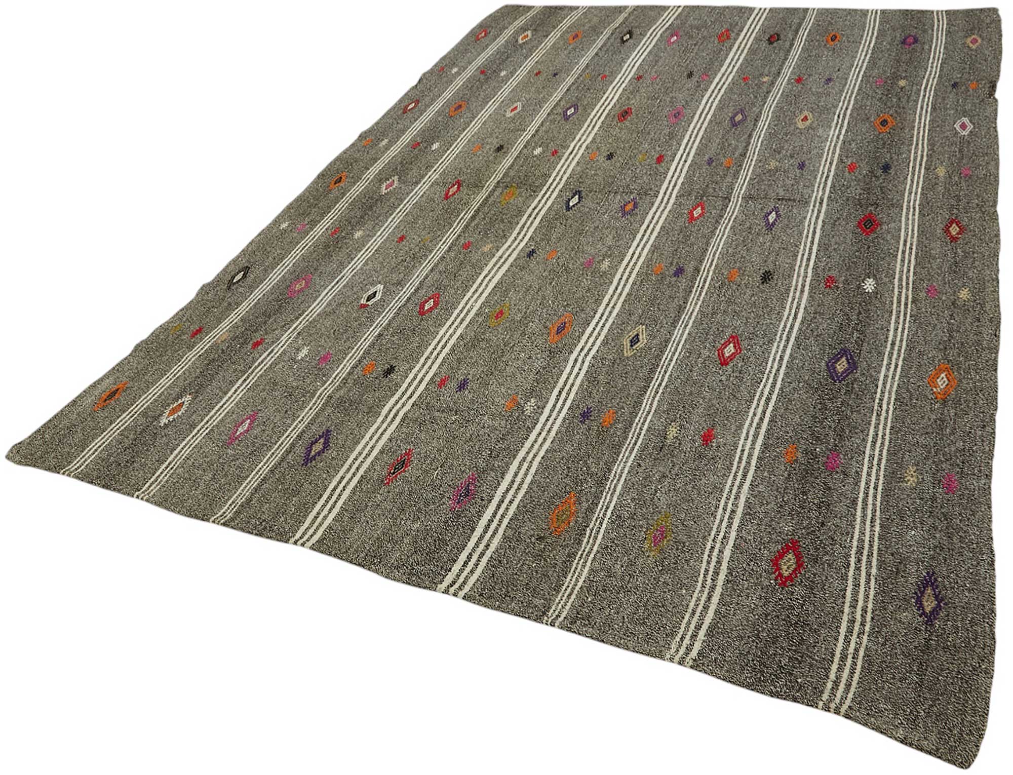 7x10 Authentic Turkish Goat Hair Kilim - 47246