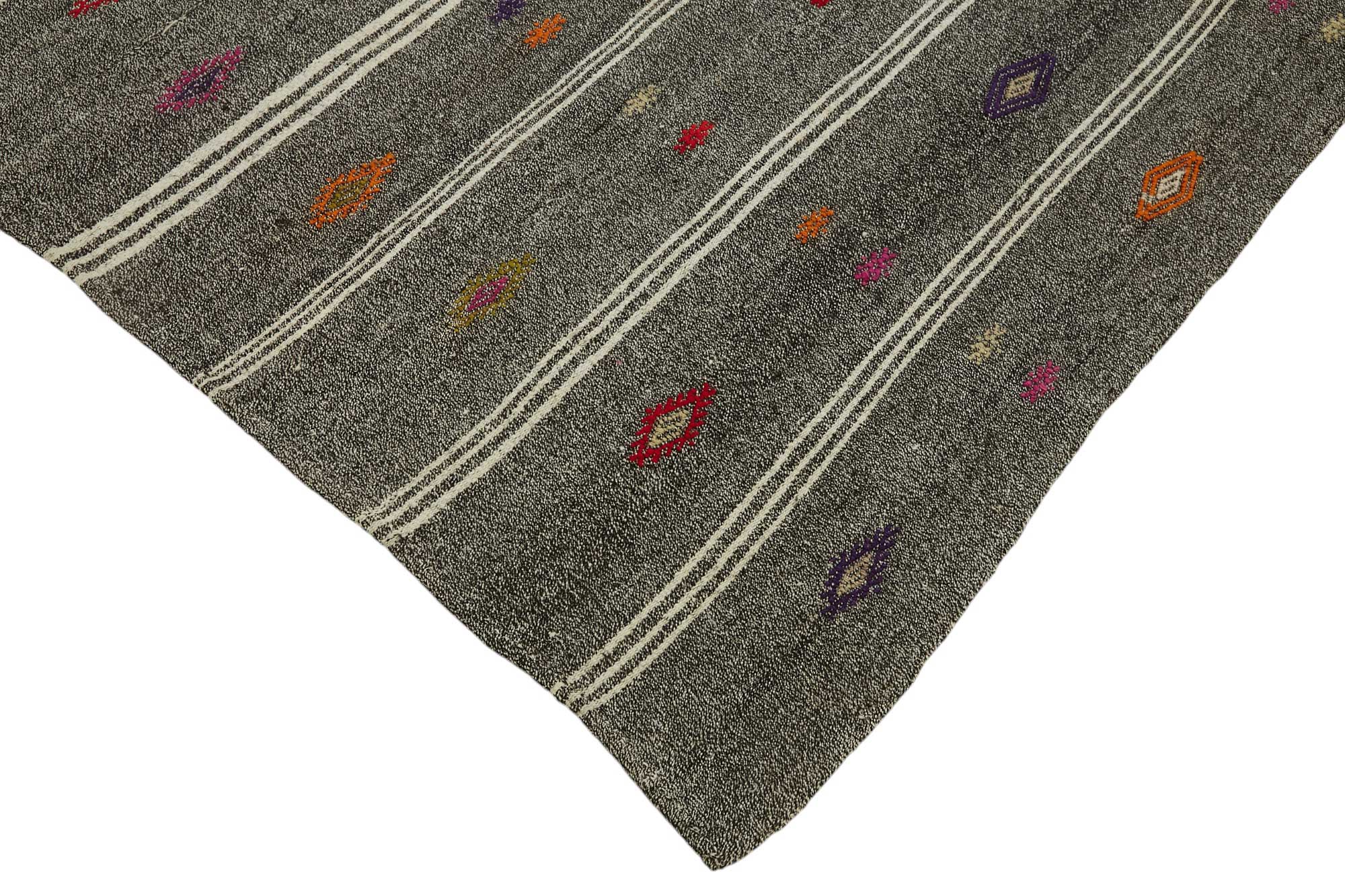 7x10 Authentic Turkish Goat Hair Kilim - 47246
