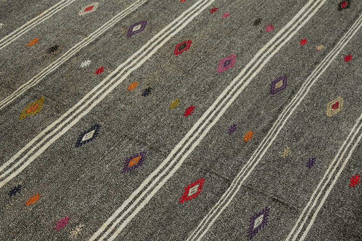 7x10 Authentic Turkish Goat Hair Kilim - 47246