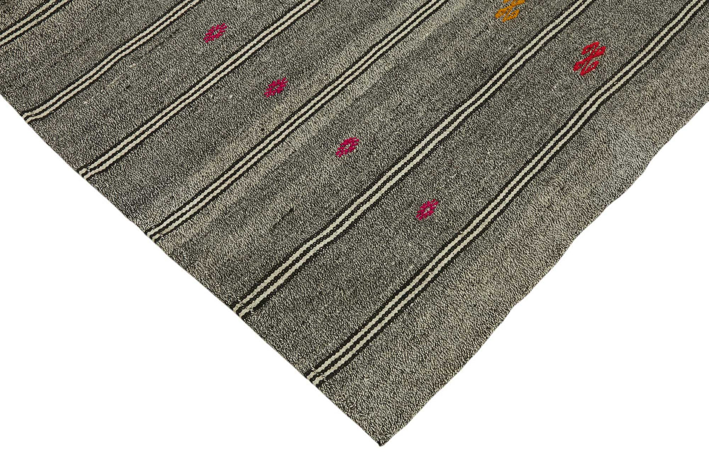 7x9 Authentic Turkish Goat Hair Kilim - 47247