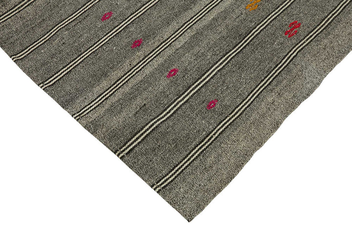 7x9 Authentic Turkish Goat Hair Kilim - 47247